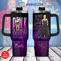 Pink Be A Badass Everyday Personalized 30oz or 40oz Stainless Steel Tumbler With Handle HG