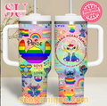 Stitch Ohana Means Family Pride Day 30oz or 40oz Stainless Steel Tumbler With Handle QDH