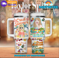 Taylor Swift Music Summer 30oz or 40oz Stainless Steel Tumbler With Handle QDH