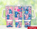 DIGITAL FILES Cartoon Characters Cartoon Couple 30oz or 40oz Stainless Steel Tumbler With Handle QDH