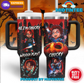Chucky Halloween Wanna Play 30oz or 40oz Stainless Steel Tumbler With Handle QDH
