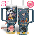 Coraline Movie Horror Halloween Navy 30oz or 40oz Stainless Steel Tumbler With Handle QDH