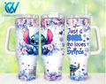 DIGITAL FILES Cartoon Characters Cartoon Flowers 30oz or 40oz Stainless Steel Tumbler With Handle QDH