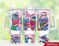 Christmas Character Merry Christmas Cartoon Christmas 30oz or 40oz Stainless Steel Tumbler With Handle QDH