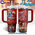 Descendants The Rise Of Red Paint This Town Red 30oz or 40oz Stainless Steel Tumbler With Handle QDH