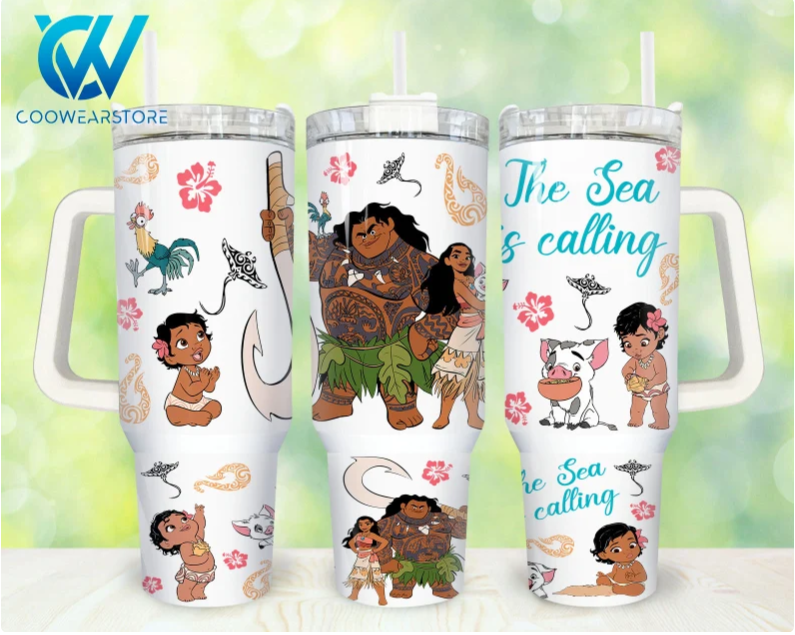 Movies Characters Cartoon Characters Princess Cartoon 30oz or 40oz Stainless Steel Tumbler With Handle QDH