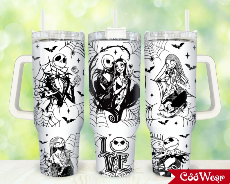 Movies Characters Halloween Characters Horror 30oz or 40oz Stainless Steel Tumbler With Handle QDH