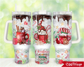 Christmas Calories Don't Count Wrap Christmas Gnome 30oz or 40oz Stainless Steel Tumbler With Handle QDH