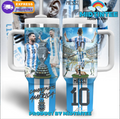 Lionel Messi Campeones De America 30oz or 40oz Stainless Steel Tumbler With Handle QDH