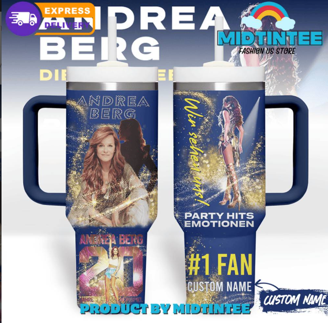 Andrea Berg Singer Party Hits Emotionen Customized 30oz or 40oz Stainless Steel Tumbler With Handle QDH
