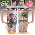 Outlander Sassenach Luxury Pink 30oz or 40oz Stainless Steel Tumbler With Handle QDH