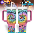 Aerosmith Band Peace Out Colorfull 30oz or 40oz Stainless Steel Tumbler With Handle QDH