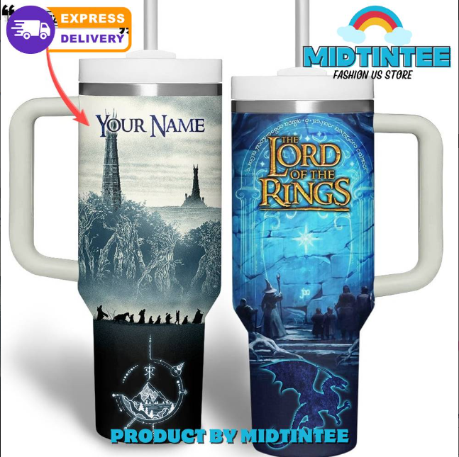 The Lord Of The Rings New Custom Name 30oz or 40oz Stainless Steel Tumbler With Handle QDH