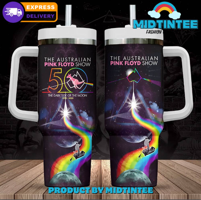 Pink Floyd The Australian Show 30oz or 40oz Stainless Steel Tumbler With Handle QDH