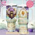 Bridgerton Lady Whistledown Limited Edition Viloet 30oz or 40oz Stainless Steel Tumbler With Handle QDH