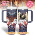 Limited Edition Supernatural Art 30oz or 40oz Stainless Steel Tumbler With Handle QDH
