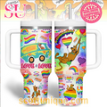 Scooby-Doo Pride Day Love is Love 30oz or 40oz Stainless Steel Tumbler With Handle QDH