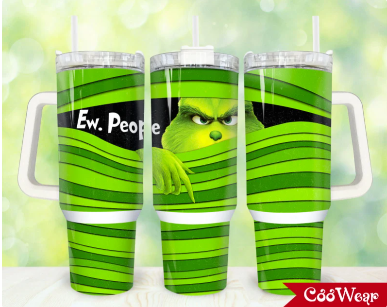 Christmas Merry Christmas Cartoon Christmas 30oz or 40oz Stainless Steel Tumbler With Handle QDH