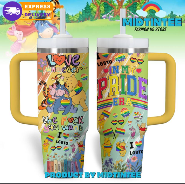 Winnie The Pooh In My Pride 30oz or 40oz Stainless Steel Tumbler With Handle QDH