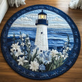 Seaside Glow Round Mat Rug - Nature Design | Serene Home Decor (Design 2)