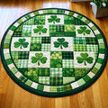 Shamrock Round Mat Rug - Nature Design | Serene Home Decor (Design 2)