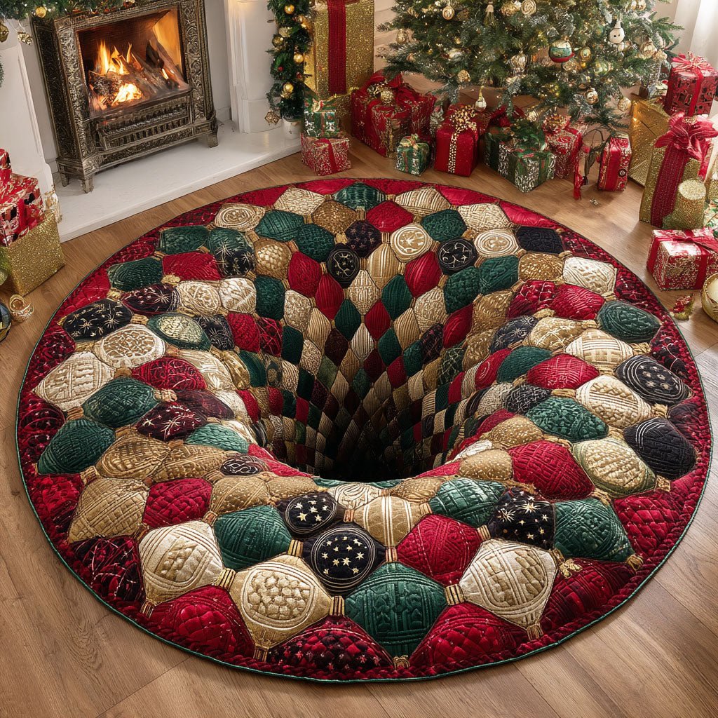 Silent Carol Round Mat Rug - Nature Design | Serene Home Decor (Design 2)