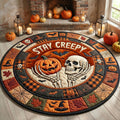 Stay Creepy Round Mat Rug - Nature Design | Serene Home Decor (Design 5)
