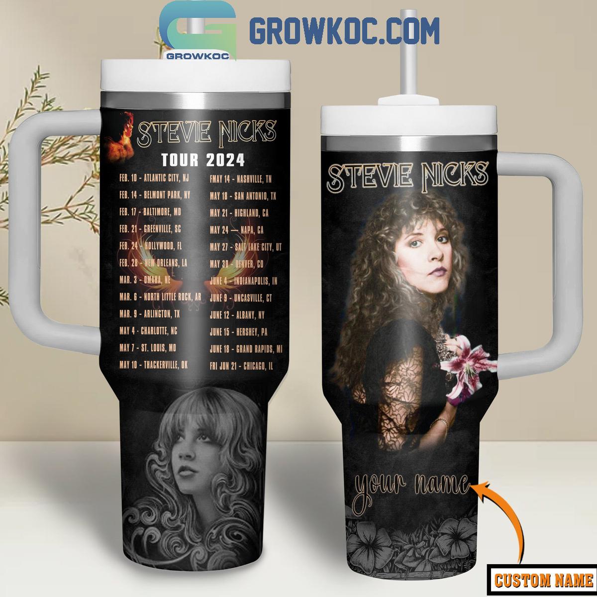 Stevie Nicks Tour 2024 Personalized 30oz or 40oz Stainless Steel Tumbler With Handle HG