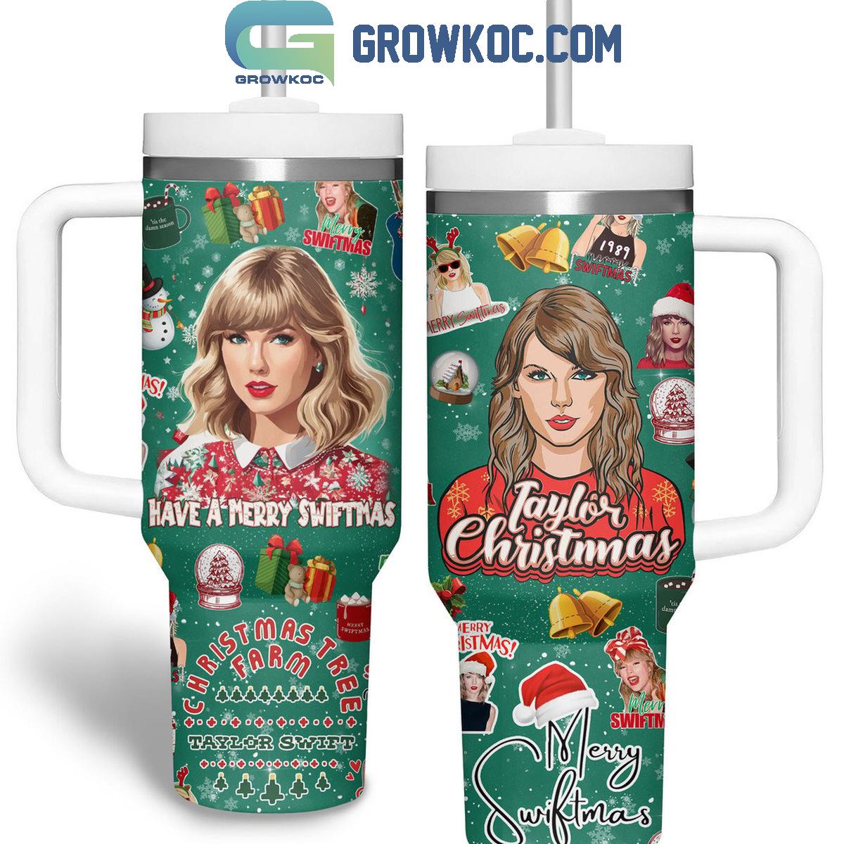 Taylor Swift Taylor s Christmas Merry Switmas 30oz or 30oz or 40oz Stainless Steel Tumbler With Handle HG With Handle HG