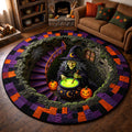 Wicked Witch Round Mat Rug - Seasonal Design | Seasonal Round Rug