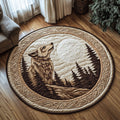 Wild Spirit Round Mat Rug - Nature Design | Serene Home Decor (Design 2)