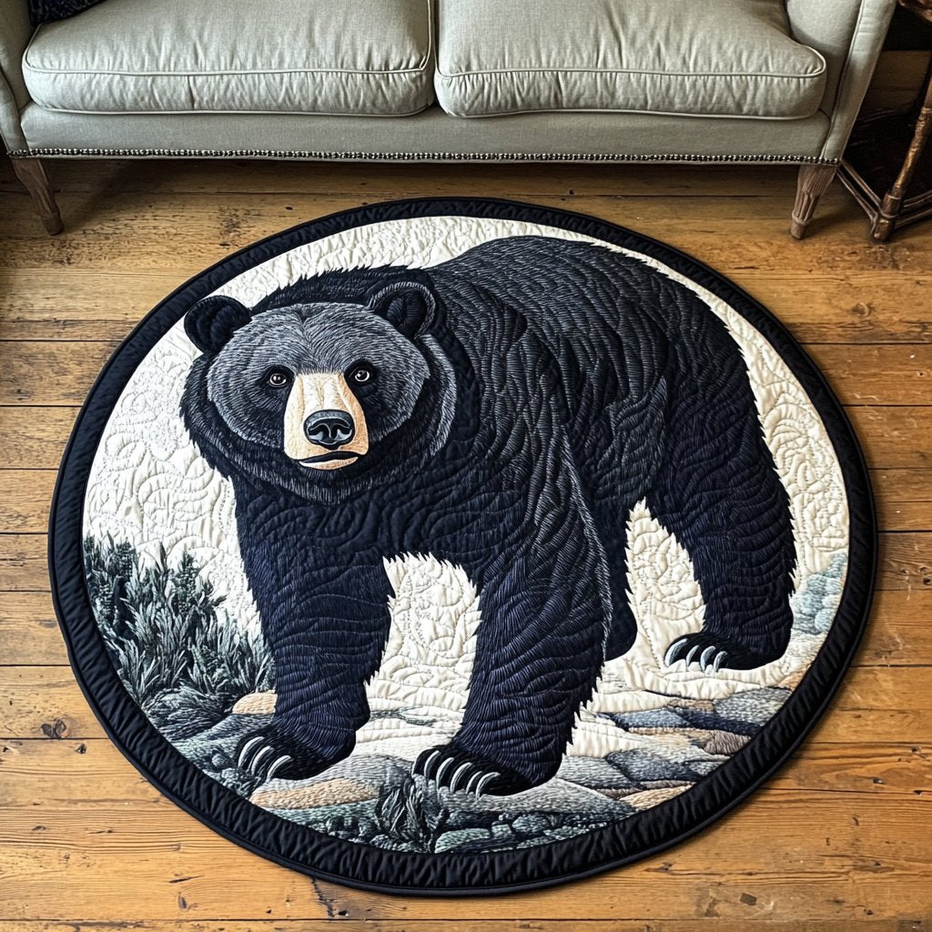 Wild Tracks Round Mat Rug - Nature Design | Serene Home Decor (Design 3)