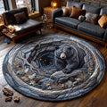Winter Bear Round Mat Rug - Cute Animal Design | Charming Home Decor