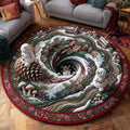 Winter Gnome Round Mat Rug - Nature Design | Serene Home Decor