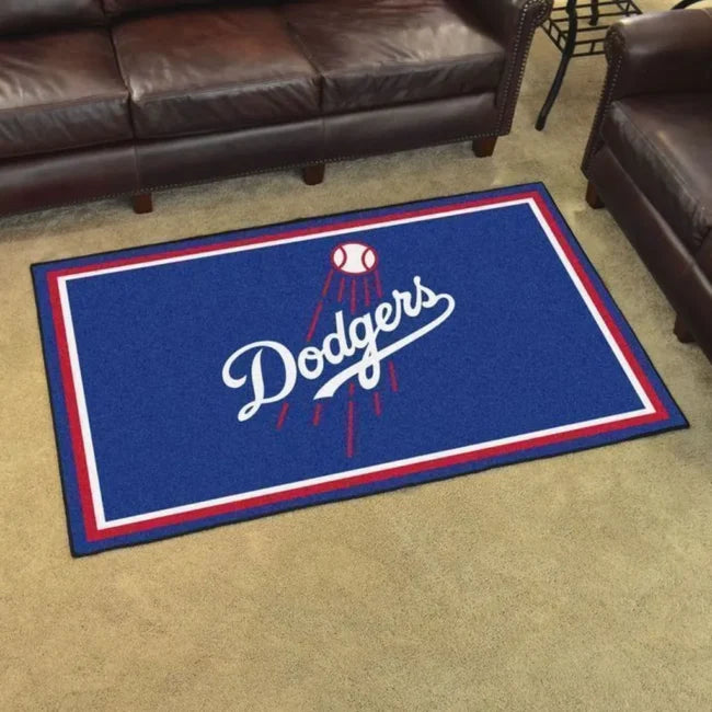 Dodgers Theme Rug Perfect for Living Room Game R...