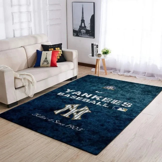 New York Rug – Baseball for Living Room Fl...