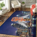 Houston City Skyline Multicolor Rug for Living R...