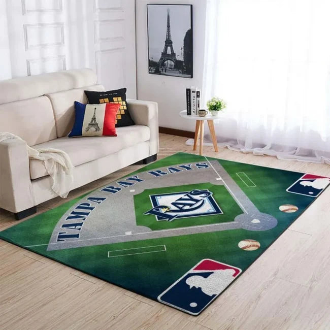 Tampa Bay Rays Rug – Baseball Field with F...