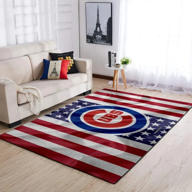 Chicago Cubs Rug – Striped for Living Room...