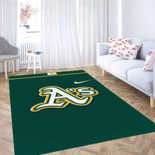 Oakland Athletics Rug – Team Logo Area for...