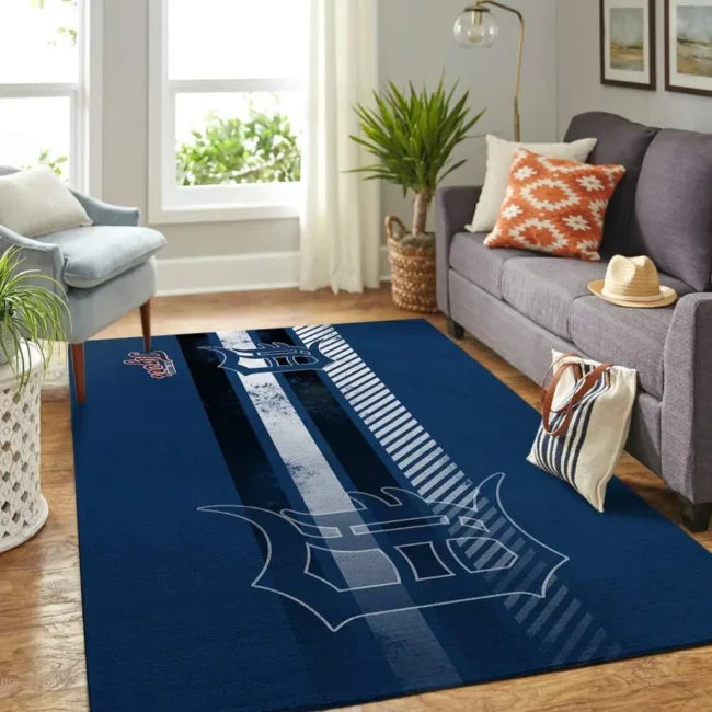 Detroit Tigers Rug – Striped Area for Livi...