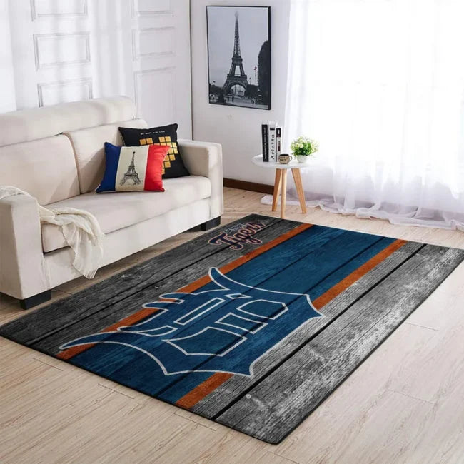 Wooden Pattern Rug Modern Area Carpet for Living...