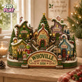 2D Print Grinch Whoville Christmas Village Decor, Merry Grinchmas Wooden Block Decor, Christmas Gift