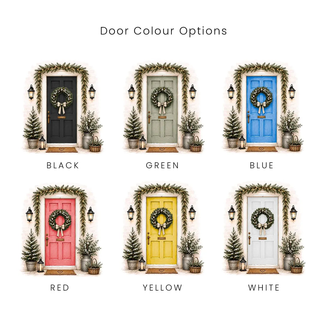 Personalised First Christmas in New Home Decoration, Road Name & Door Colour First Home Family Bauble Ornament Keepsake
