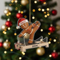 Custom Pilates Reformer Ornament, Personalized Gingerbread Fitness Gift, Workout Keepsake, Pilates Instructor Christmas Decor, 2026 Gym Gift