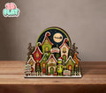 2D Print Grinch Christmas Wooden Block Sign, Whoville Village Shelf Sitter, Grinchmas Decor, Whimsical Christmas Home Decor, Grinch Lover Gift