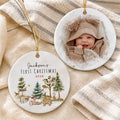 Personalized Baby's First Christmas Ornament 2026, Baby Shower Photo Keepsake