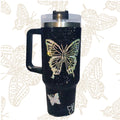 Bling Personalized With Handle Personalized For Women Transparent Lid Rhinestone Diamond 40oz Tumbler With Handle HG