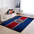 Vintage Striped Rug with Central Emblem for Livi...