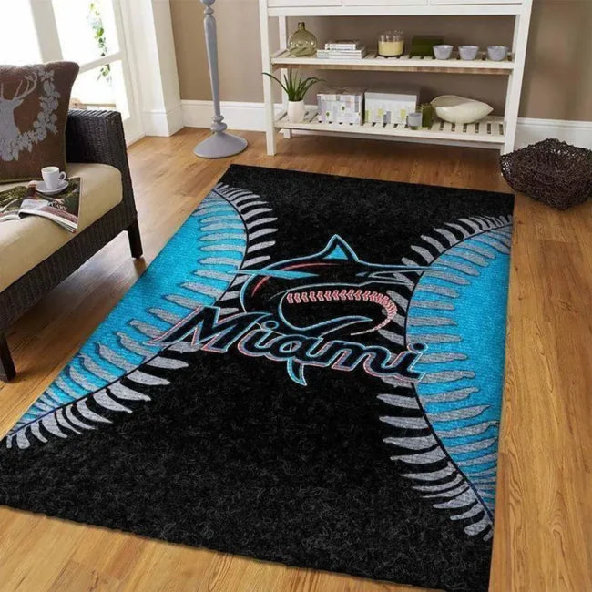Miami Sharks Area Rug Perfect for Living Room De...
